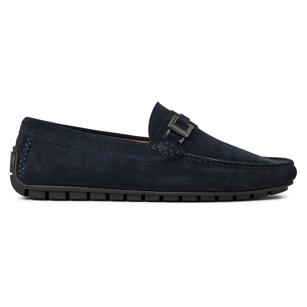 Bruno Magli Xanto Casual Suede Moccasin Navy