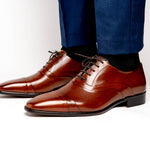 Calzoleria Toscana Cap Toe Oxfords Mahogany
