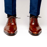 Calzoleria Toscana Z211 Parma Calfskin Cap Toe Oxfords Mahogany