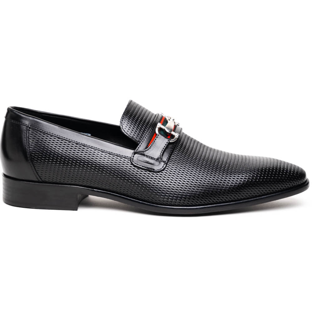 Calzoleria Toscana Z229 Parma Calfskin Bit Loafers Black
