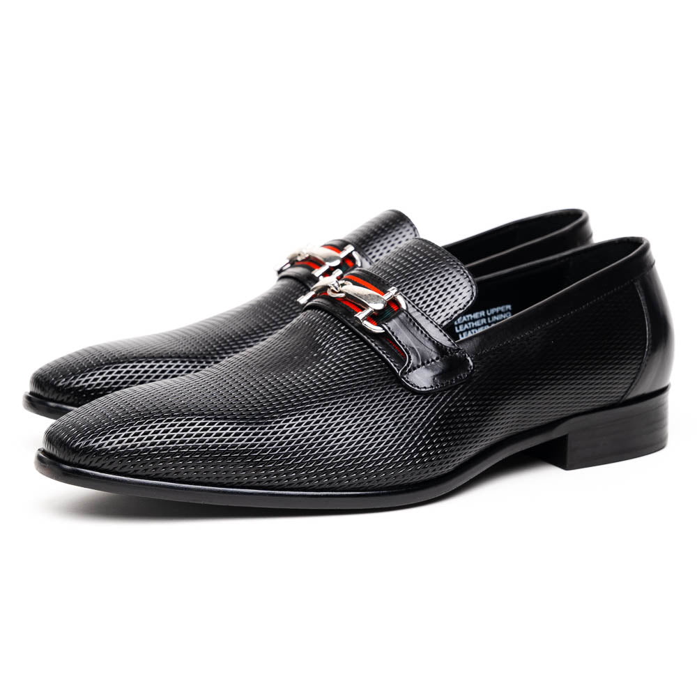 Calzoleria Toscana Z229 Parma Calfskin Bit Loafers Black