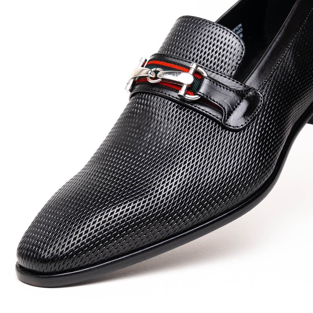 Calzoleria Toscana Z229 Parma Calfskin Bit Loafers Black