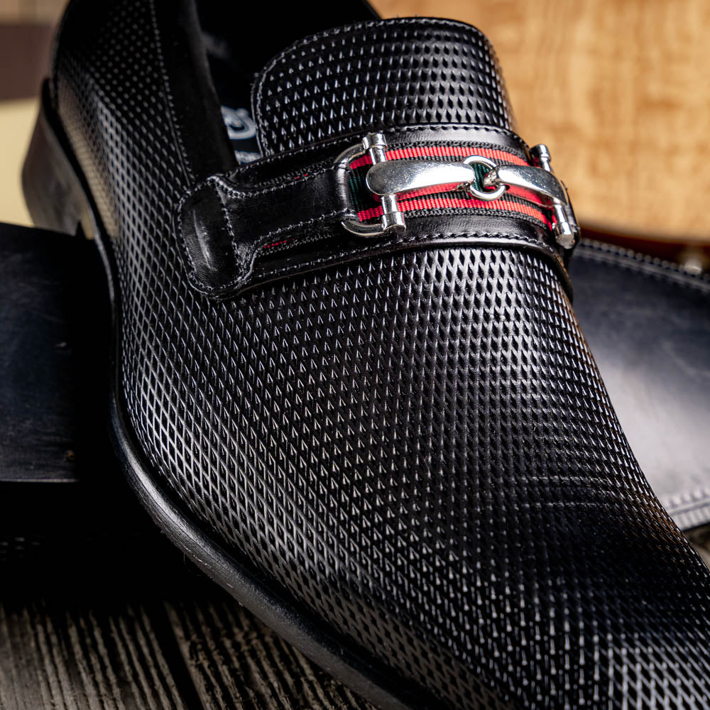 Calzoleria Toscana Z229 Parma Calfskin Bit Loafers Black