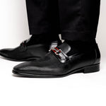 Calzoleria Toscana Z229 Parma Calfskin Bit Loafers Black
