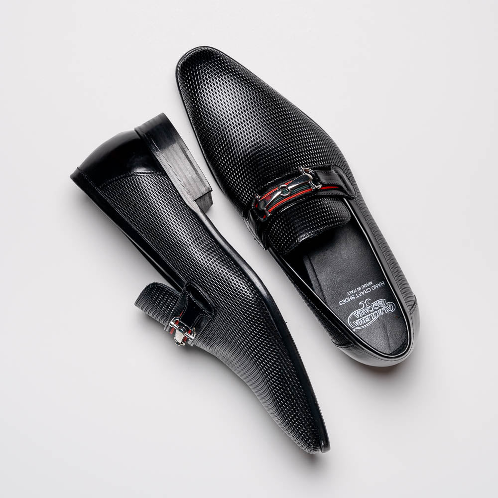 Calzoleria Toscana Z229 Parma Calfskin Bit Loafers Black