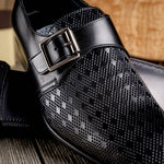 Calzoleria Toscana Z315 Parma Calfskin Monkstrap Shoes Black