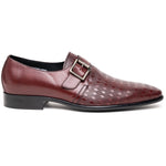 Calzoleria Toscana Z315 Parma Calfskin Monkstrap Shoes Burgundy