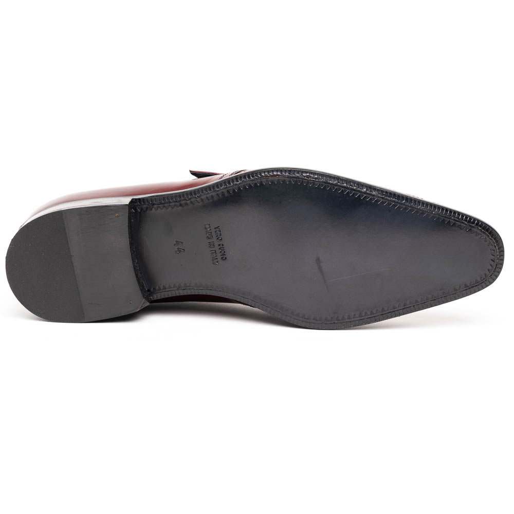 Calzoleria Toscana Z315 Parma Calfskin Monkstrap Shoes Burgundy