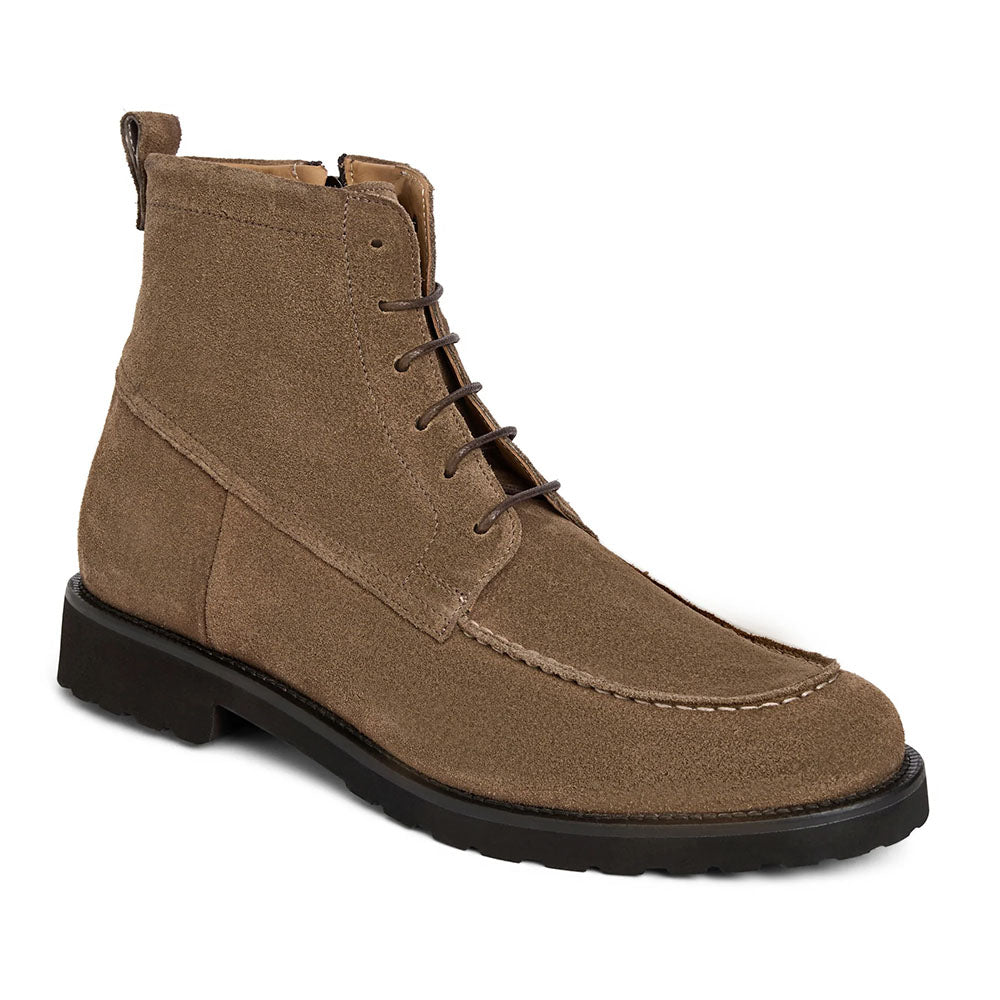 Bruno Magli Zante Italian Suede Lace Up Boot Taupe