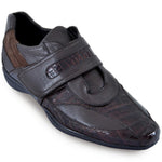 Los Altos Caiman Belly Strap Sneakers Brown