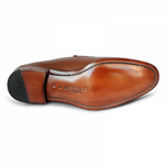 A. Testoni Apron Toe Penny Loafers Caramel