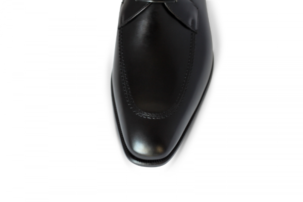 A. Testoni Apron Toe Shoes Black