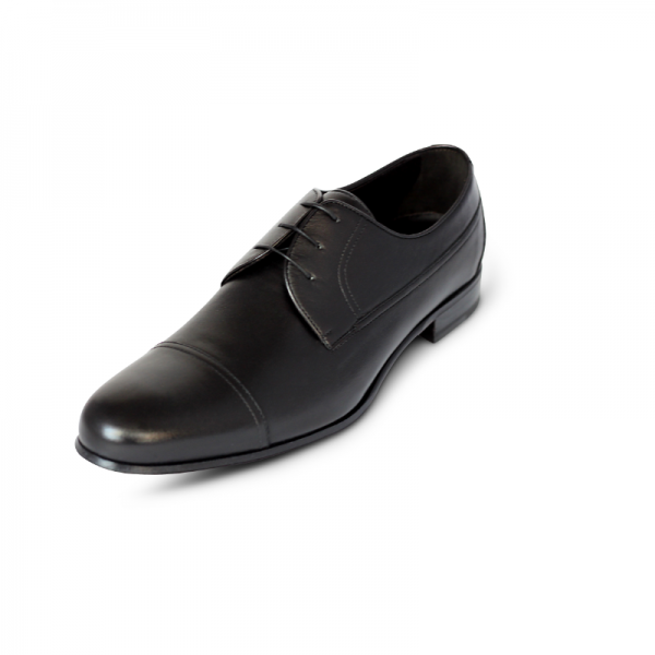A. Testoni Cap Toe Shoes Black