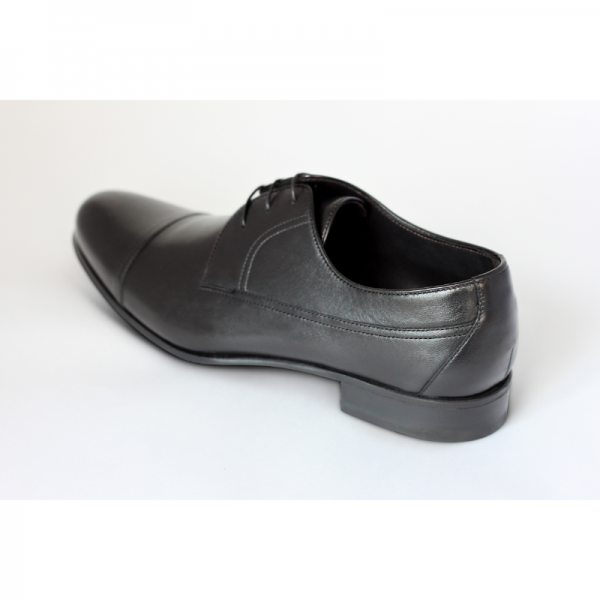 A. Testoni Cap Toe Shoes Black