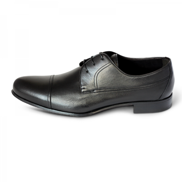 A. Testoni Cap Toe Shoes Black