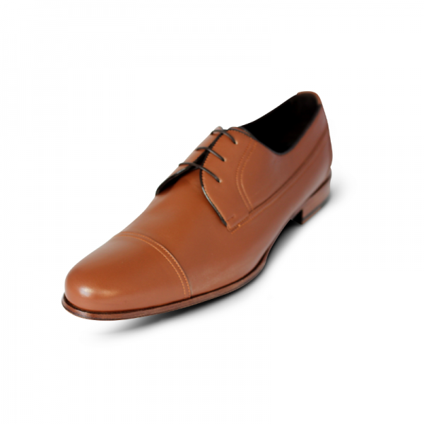 A. Testoni Cap Toe Shoes Caramel