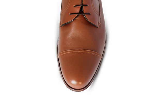 A. Testoni Cap Toe Shoes Caramel