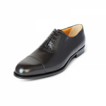 A. Testoni Cap Toe Oxfords Black