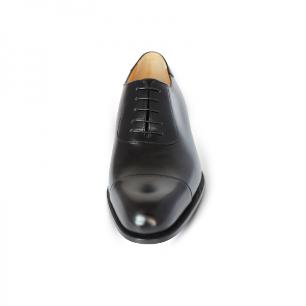 A. Testoni Cap Toe Oxfords Black