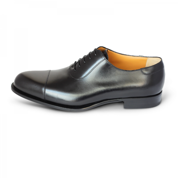 A. Testoni Cap Toe Oxfords Black