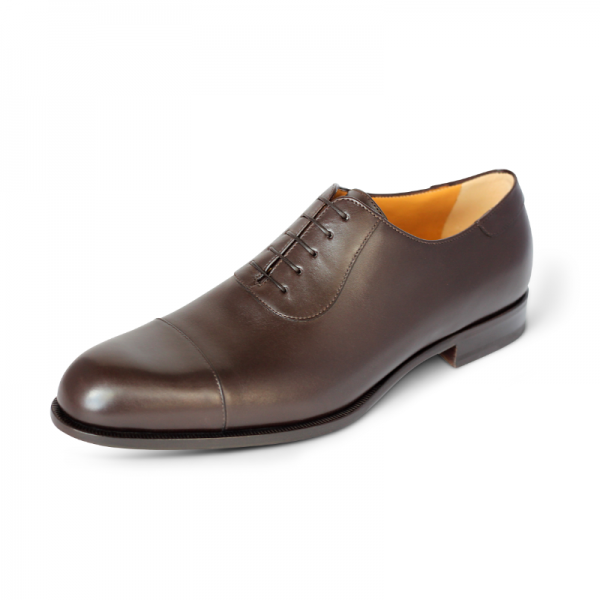 A. Testoni Cap Toe Oxfords Brown