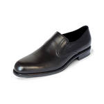 A. Testoni Plain Toe Loafers Black