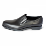A. Testoni Plain Toe Loafers Black