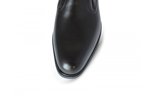 A. Testoni Plain Toe Loafers Black