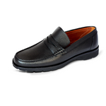 A. Testoni Pebble Grain Loafers