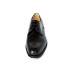 A. Testoni Plain Toe Derby Shoes Black