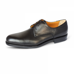 A. Testoni Plain Toe Derby Shoes Black