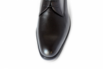 A. Testoni Plain Toe Derby Shoes Black