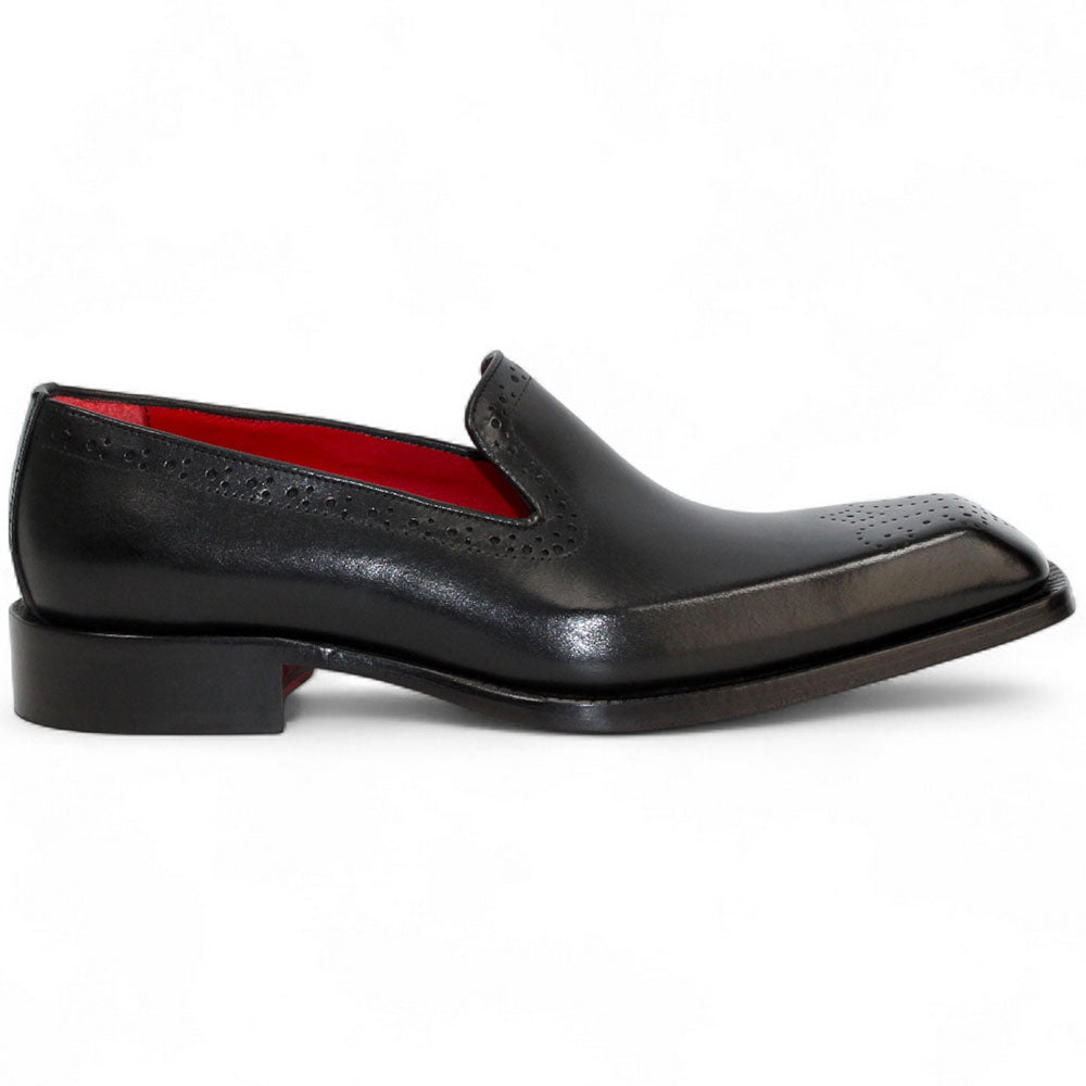 Emilio Franco A014 Calfskin Brogue Loafer Black