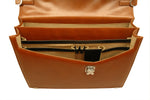 Aaron Irvin Double Gusset Flap Briefcase