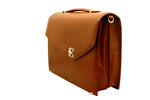 Aaron Irvin Double Gusset Flap Briefcase