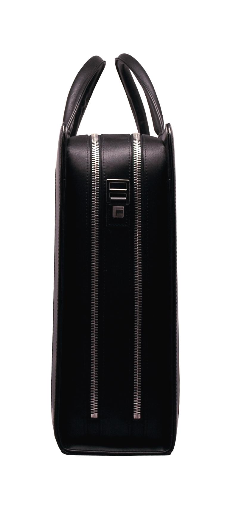Aaron Irvin Double Zip Microfiber Bag