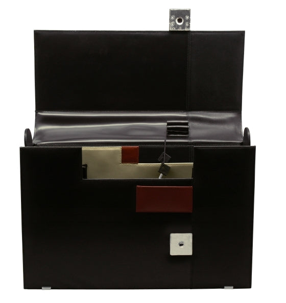 Aaron Irvin Large Flap-Over Briefcase