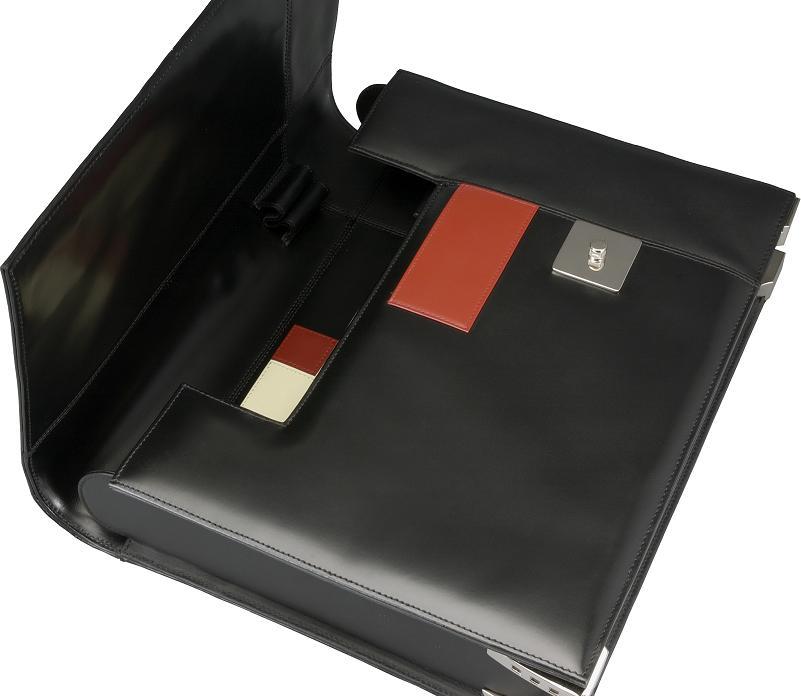 Aaron Irvin Large Flap-Over Briefcase