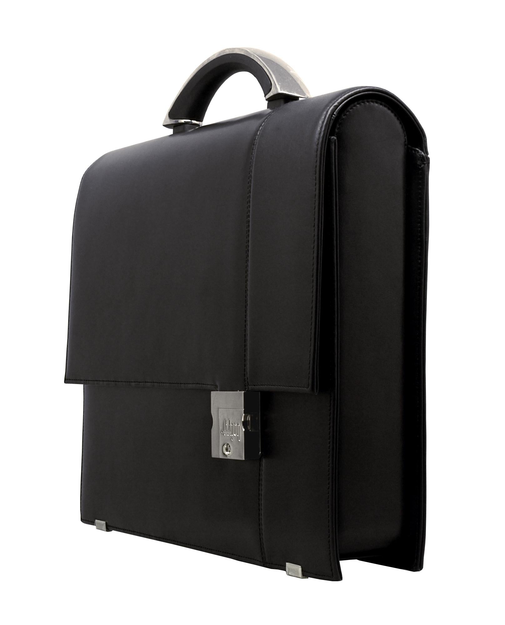 Aaron Irvin Large Flap-Over Briefcase