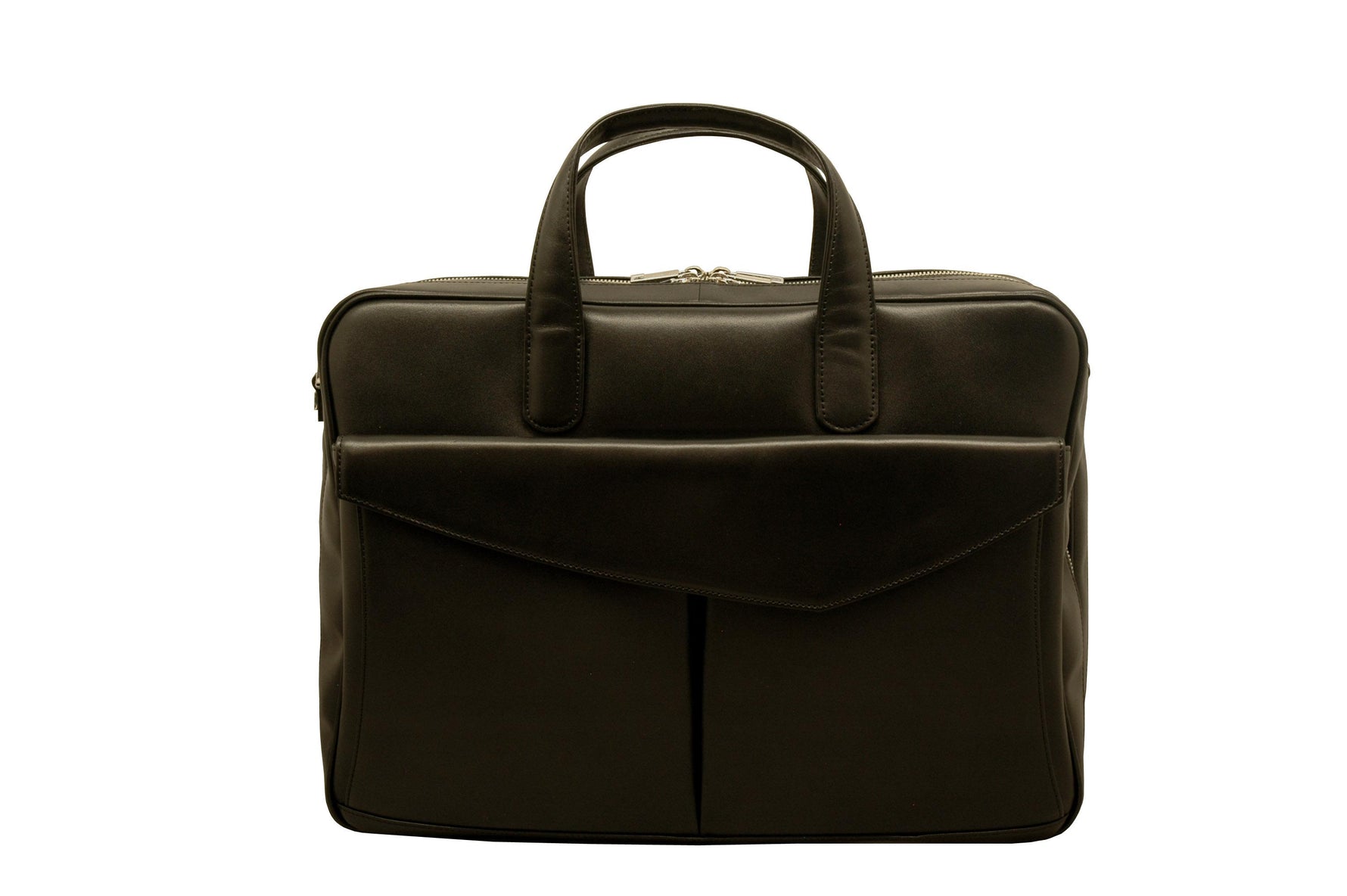 Aaron Irvin Double Zip Brief Bag w/Pocket