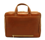 Aaron Irvin Double Zip Brief Bag w/Pocket