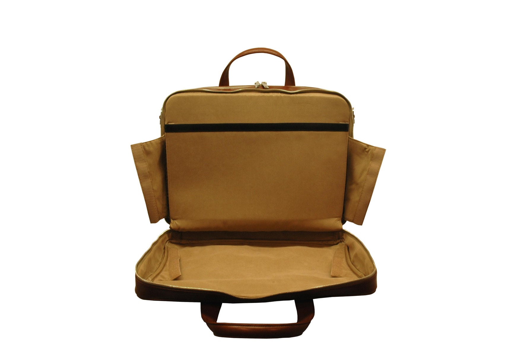 Aaron Irvin Double Zip Brief Bag w/Pocket