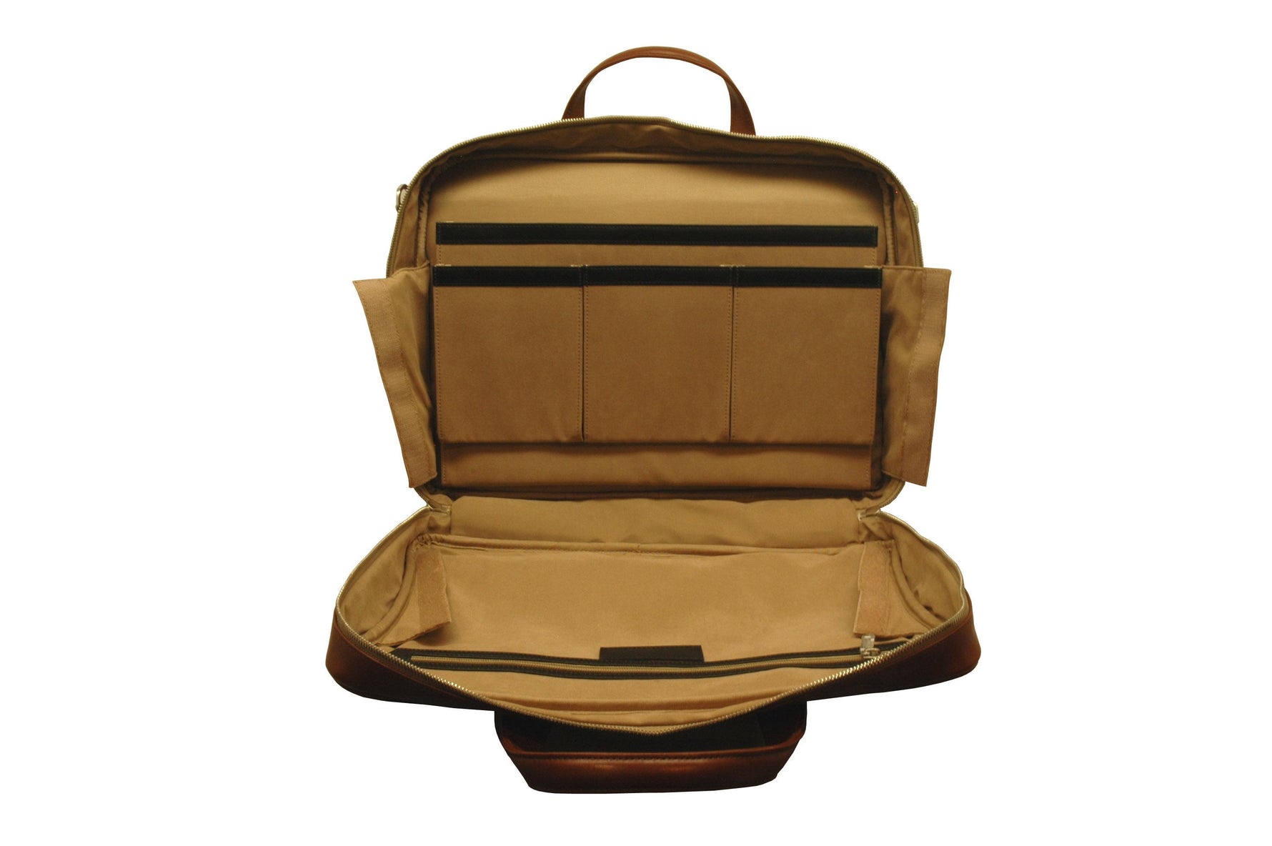 Aaron Irvin Double Zip Brief Bag w/Pocket