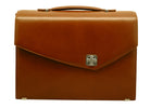 Aaron Irvin Single Gusset Flap Briefcase