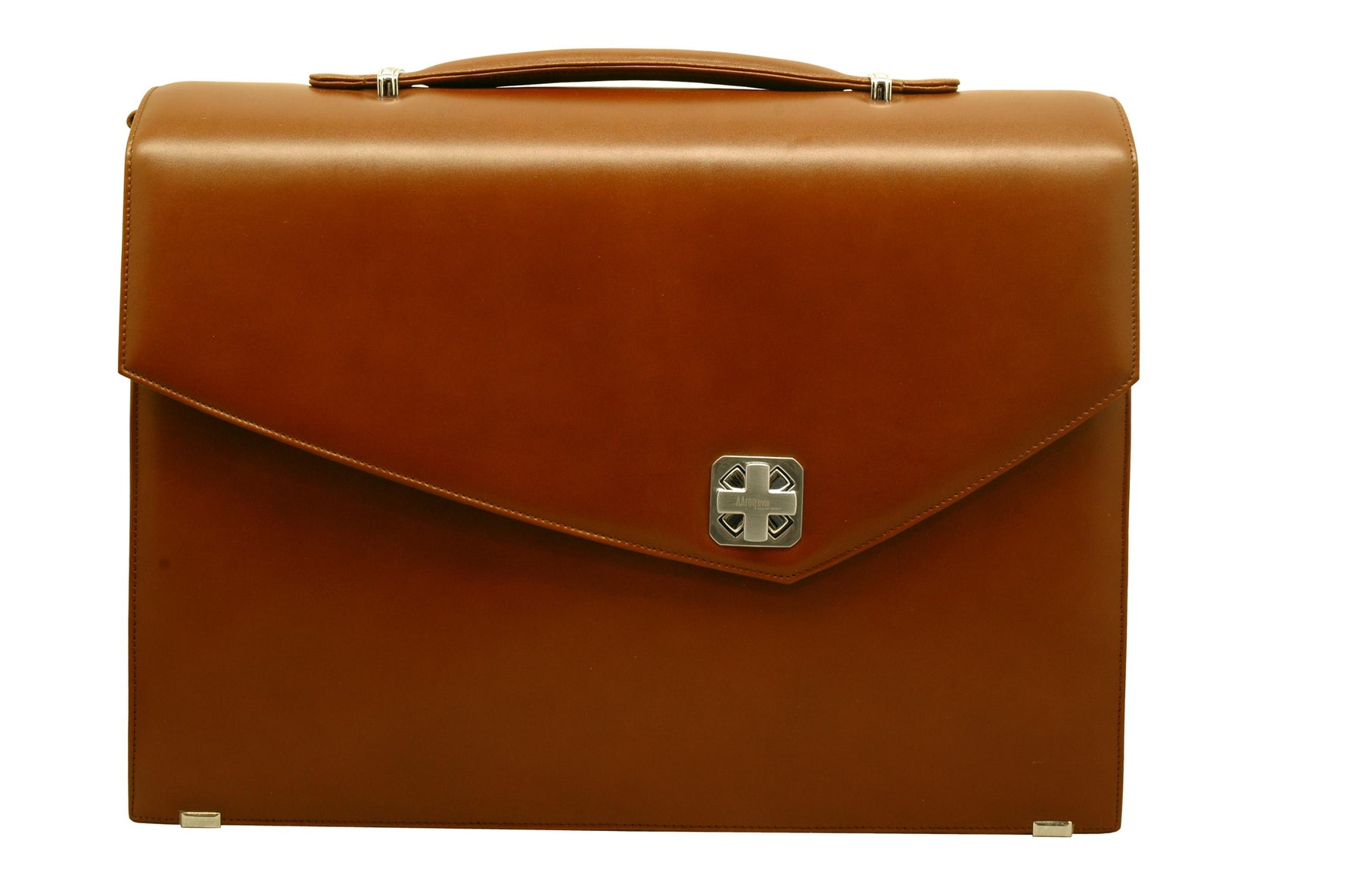 Aaron Irvin Single Gusset Flap Briefcase