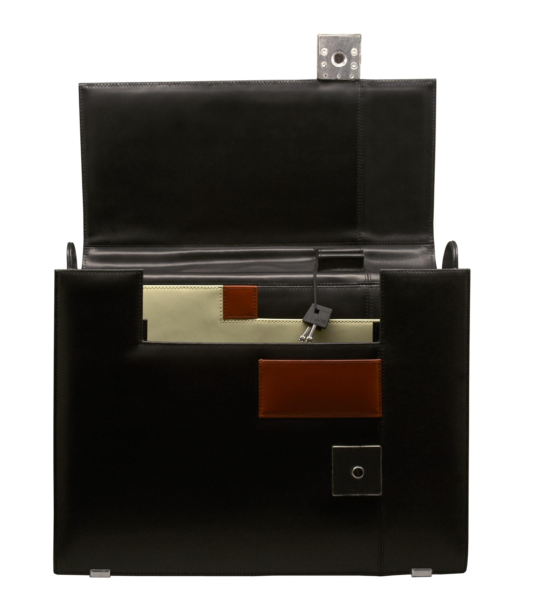 Aaron Irvin Small Flap-Over Briefcase
