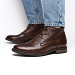 TB Phelps Acadia Deerskin Boots Chestnut