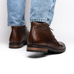 TB Phelps Acadia Deerskin Boots Chestnut