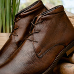 TB Phelps Acadia Deerskin Boots Chestnut