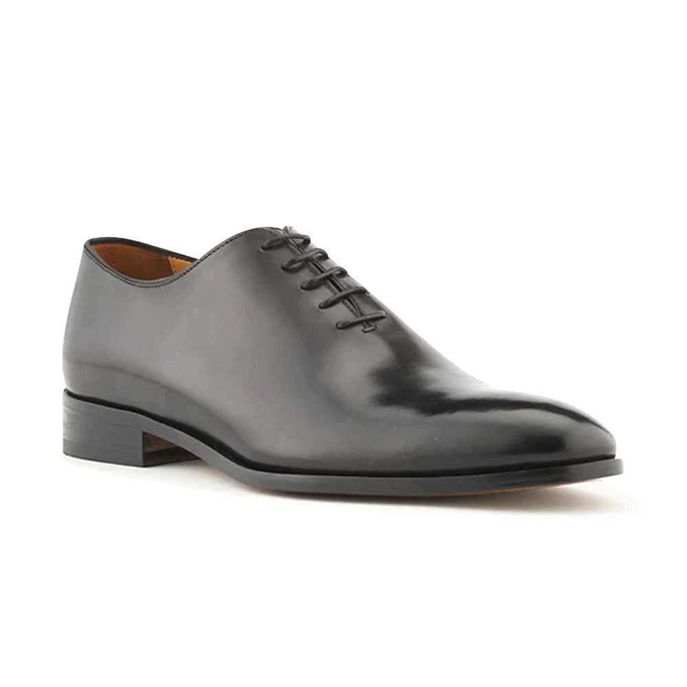 Ace Marks Carlo Wholecut Oxford Plain Toe Black Antique